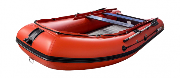 Надувная лодка ПВХ, SOLAR-380 Jet tunnel, красный