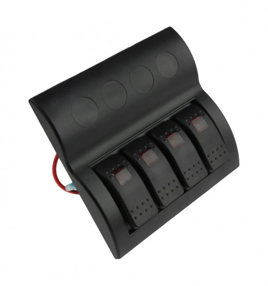 Панель бортового питания 4 переключателя, предохранители