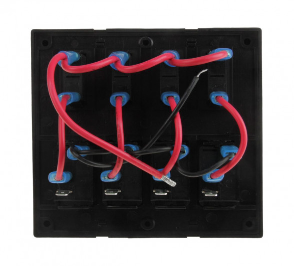 Панель бортового питания 4 переключателя, предохранители