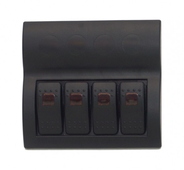 Панель бортового питания 4 переключателя, предохранители