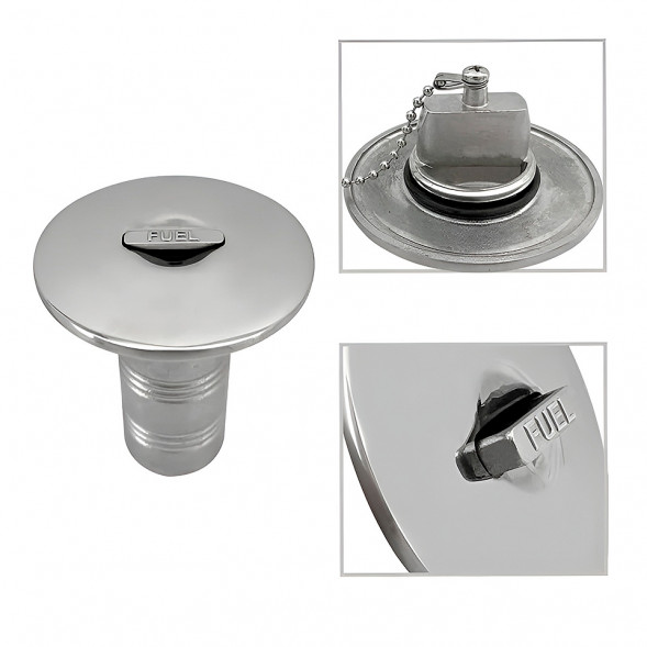 Палубная горловина &quot;Мореман&quot;, Fuel, 38 мм (зеркальн. крышка)