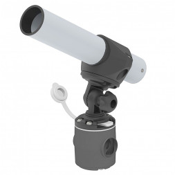 Держатель спиннинга сквозной на релинг быстросъемный, алюминий