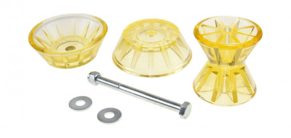 Ролик носовой 4' желтый с крепежом (упаковка из 6 шт.)