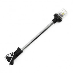 Огонь круговой светодиодный на наклонной стойке 403 мм, нержавеющая сталь