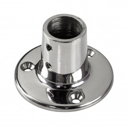 Основание стойки леера 7/8&quot;(22,2 мм), 90 град, круглое
