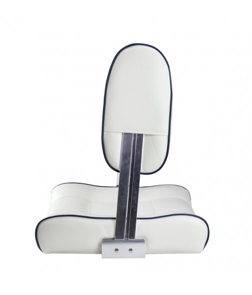 Кресло с перекидной спинкой, обивка белый винил