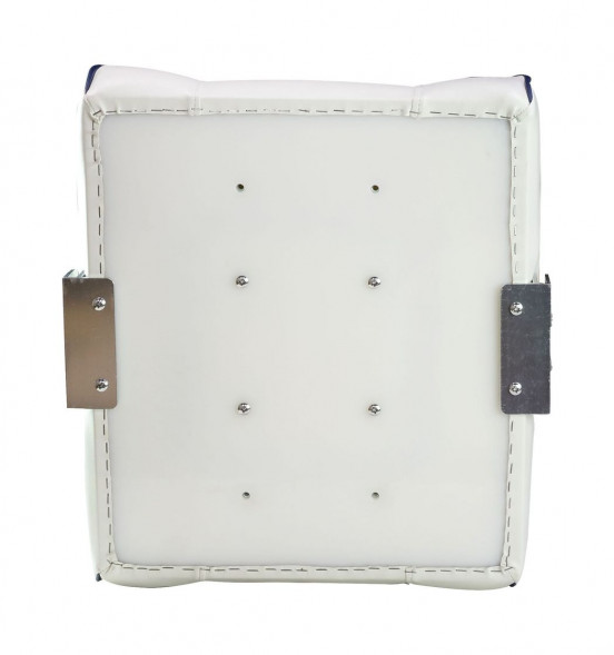 Кресло с перекидной спинкой, обивка белый винил