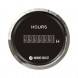 Счетчик моточасов цифровой 0-99999, 9 ч., черный циферблат, нержавеющий ободок, д. 52 мм, Marine Rocket
