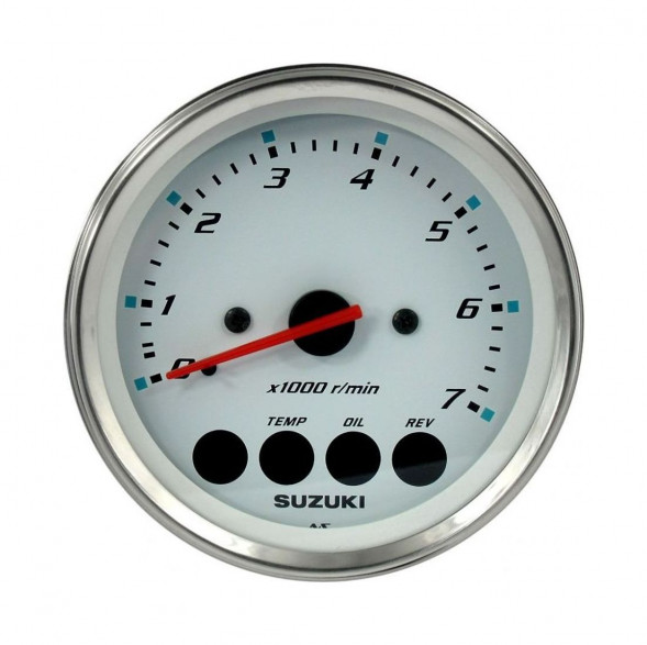 Тахометр 4", 7000 об/мин, Suzuki DF25-250, белый