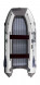 Надувная лодка ПВХ, RiverBoats RB 370 НДНД, серо-белый