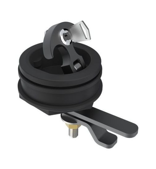 Ручка палубная потайная черная D61мм, SeaFlo