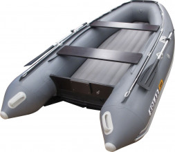 Надувная лодка ПВХ, SOLAR-380 К (Максима), серый