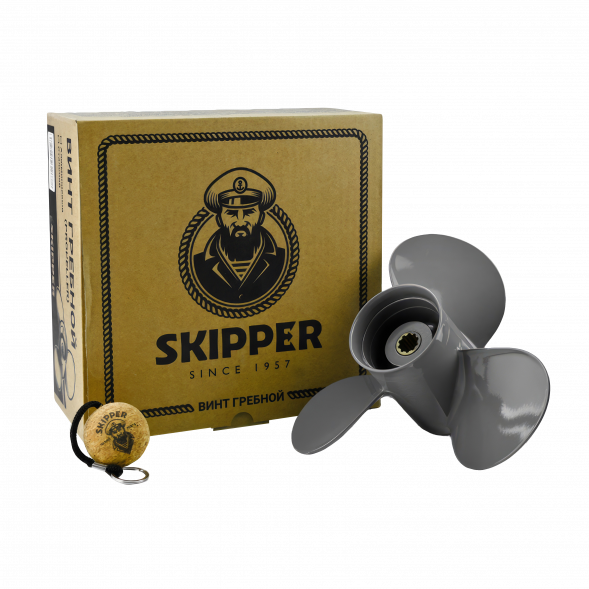 Винт гребной  Skipper для Honda 25-30HP, диаметр 9 1/4&quot; алюминиевый, лопастей - 3, шаг 12&quot;