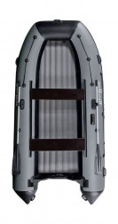 Надувная лодка ПВХ, RiverBoats RB 370 НДНД, черно-серый