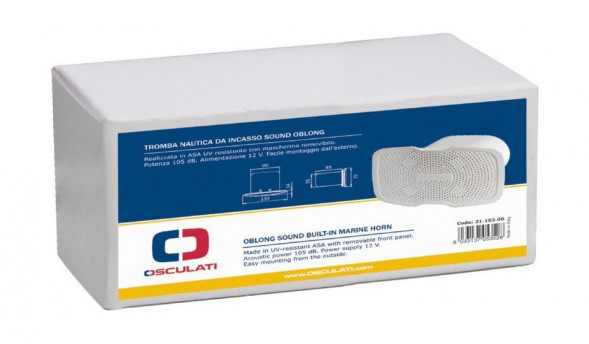 Сигнал звуковой электрический врезной, Osculati (упаковка из 4 шт.)