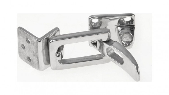 Защелка иллюминатора угловая нержавеющая