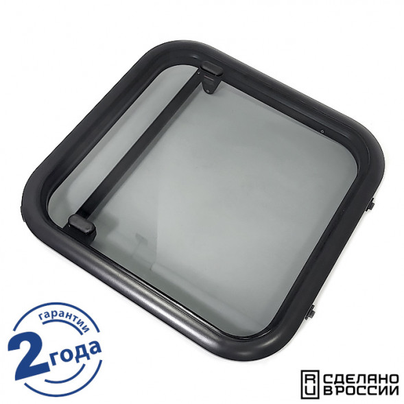 Люк палубный сдвижной Альбатрос 720x720 (черное исполнение)