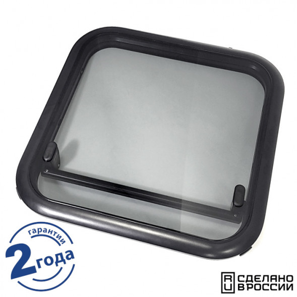 Люк палубный сдвижной Альбатрос 720x720 (черное исполнение)