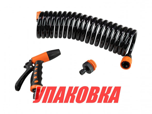 Шланг с распылителем для мытья палубы, 6 м, SeaFlo (упаковка из 4 шт.)