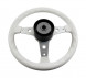 Рулевое колесо DELFINO обод белый,спицы серебряные д. 340 мм