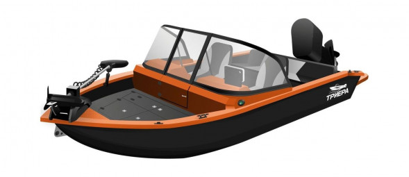 Моторная лодка, ТРИЕРА 460 FISH с Marine Rocket MREF60FVEL-T