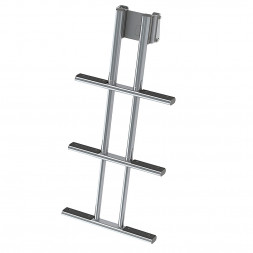 Трап дайверский телескопический быстросъемный, 3 серых ступени (ширина 450мм.)