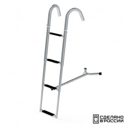 Трап телескопический носовой, 4 черных ступени (ширина 260 мм.)