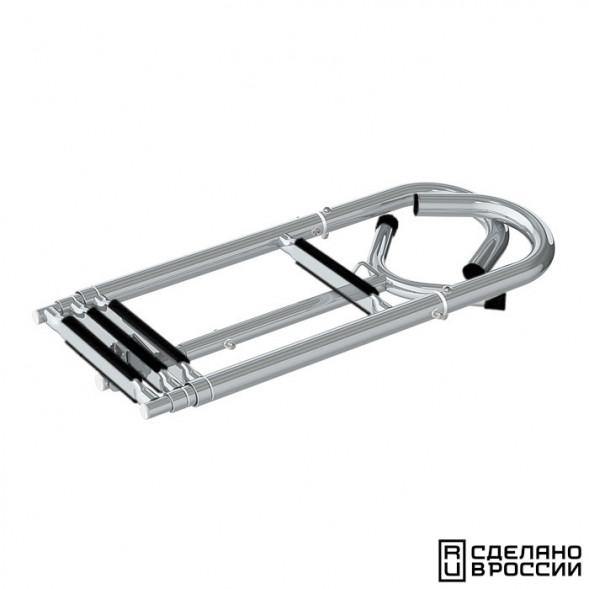 Трап телескопический носовой, 4 черных ступени (ширина 260 мм.)