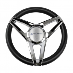 Колесо рулевое Gussi Molino 350 мм 350 мм,черный с хромированными вставками