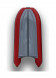 Лодка РИБ (RIB) STEL R-420, графит/красный, накладки на рундук и банки, защита киля, корпус серый