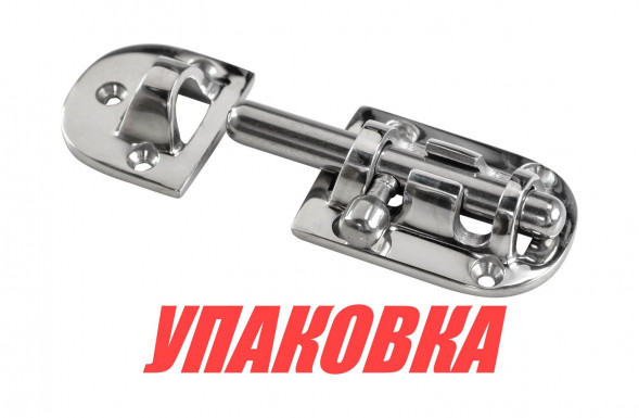 Задвижка дверная 89х39 мм, нержавеющая (упаковка из 6 шт.)