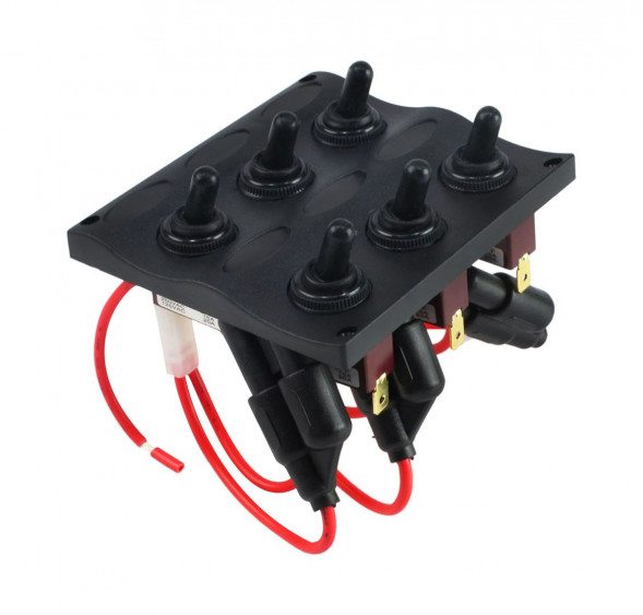 Панель бортового питания 6 переключателей (упаковка из 6 шт.)