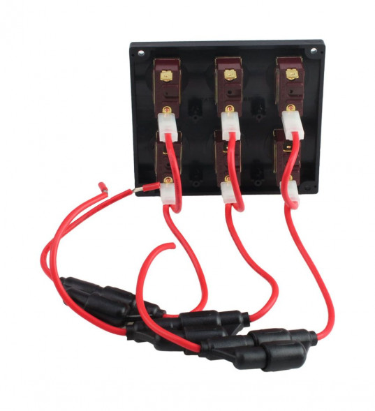 Панель бортового питания 6 переключателей (упаковка из 6 шт.)