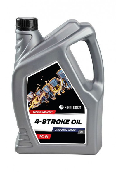 Масло 4-тактное полусинтетическое 10W40 Marine Rocket 4 л