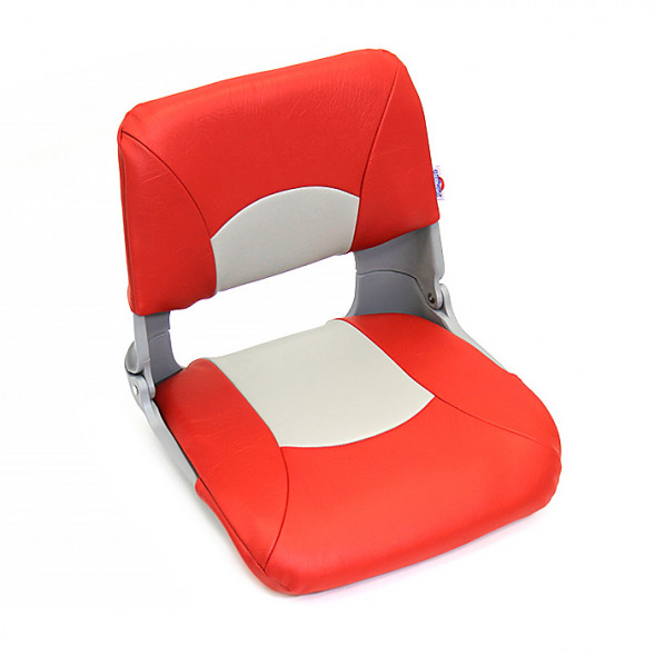 Сиденье мягкое складное Skipper, красно-серое