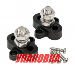 Клемма-штифт одинарная, M10, черная/черная (упаковка из 10 шт.)