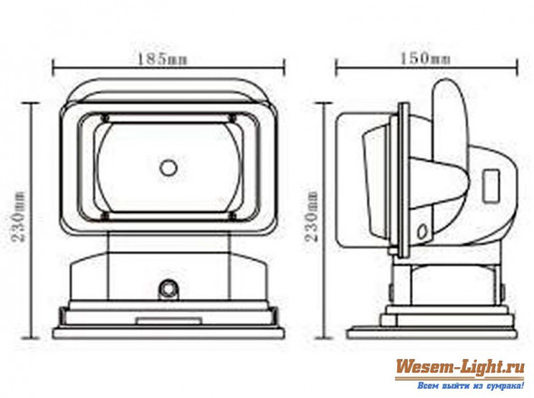 Светодиодный дистанционно управляемый прожектор &quot;Universal&quot;, белый