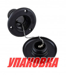 Горловина заливная для дизтоплива, пластиковая, черная, под шланг 38 мм (упаковка из 20 шт.)