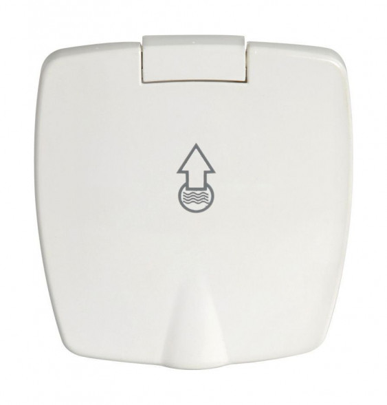 Короб с быстроразъемным штуцером, квадратный, белый (упаковка из 20 шт.)