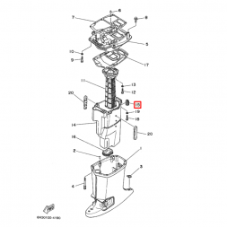 Уплотнение глушителя Yamaha 25-70, Yamaha
