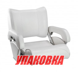 Кресло с перекидной спинкой и болстером Twin 46 Flip Up, обивка белый винил (упаковка из 2 шт.)