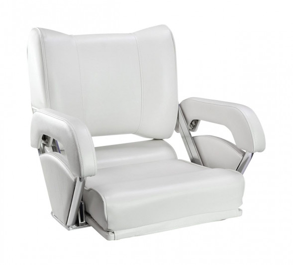 Кресло с перекидной спинкой и болстером Twin 46 Flip Up, обивка белый винил (упаковка из 2 шт.)