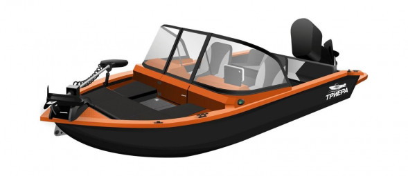 Моторная лодка, ТРИЕРА 460 BR с Marine Rocket MREF60FVEL-T