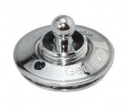 Ответная часть кнопки, крепление к ткани, хромированная латунь