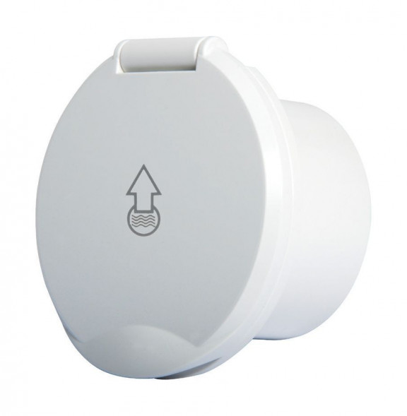 Короб с быстроразъемным штуцером, круглый, белый (упаковка из 20 шт.)