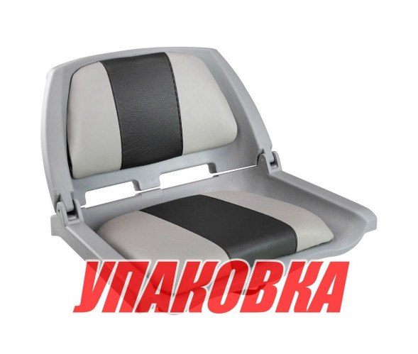 Кресло складное мягкое TRAVELER, цвет серый/черный (упаковка из 2 шт.)