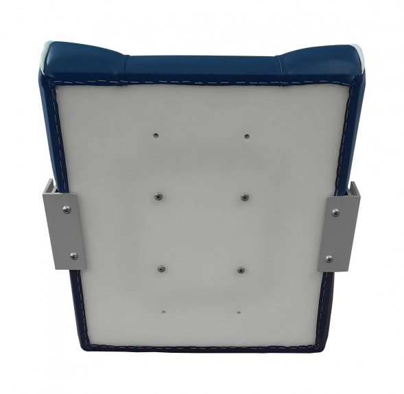 Кресло с перекидной спинкой, обивка синий винил с белым кантом (упаковка из 2 шт.)