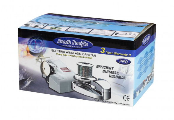 Лебедка якорная South Pacific VA600 вертикальная, 800Вт, 12 В, (упаковка из 2 шт.)