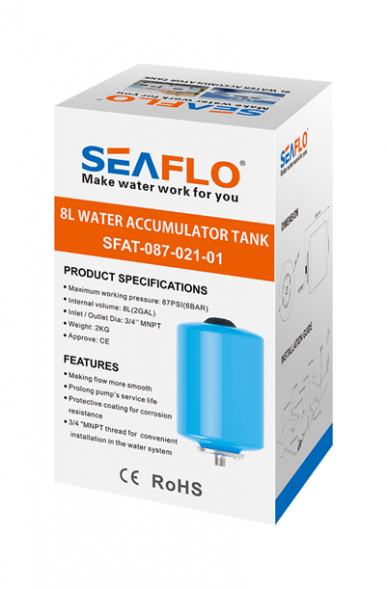 Накопительный бак для воды, SeaFlo