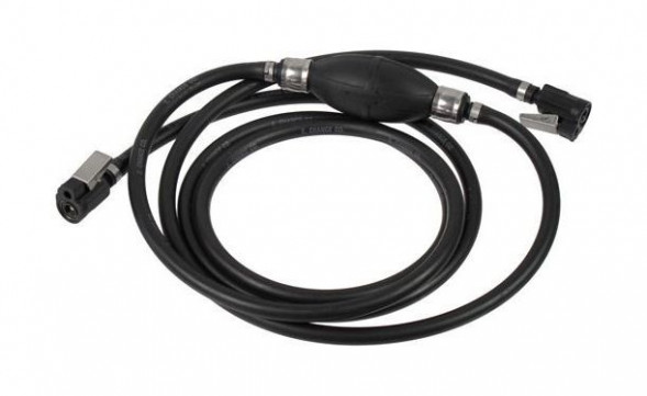 Шланг топливный d7/D12.5 мм с грушей и топливными переходниками Yamaha